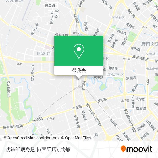 优诗维瘦身超市(青阳店)地图