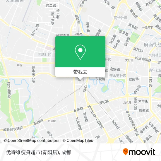 优诗维瘦身超市(青阳店)地图