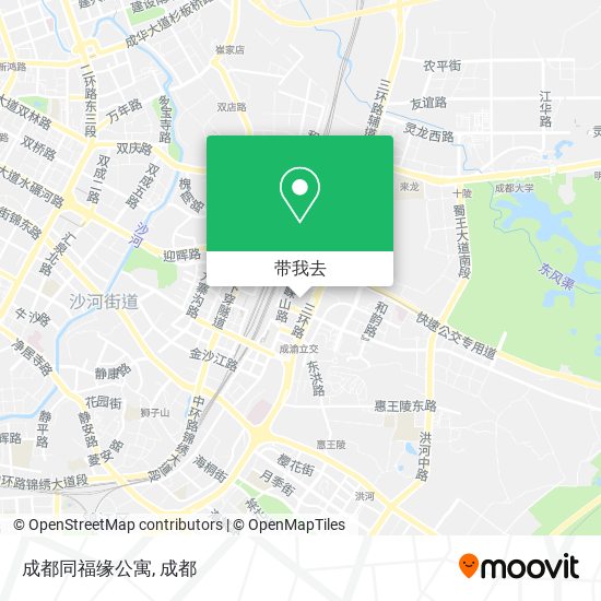 成都同福缘公寓地图
