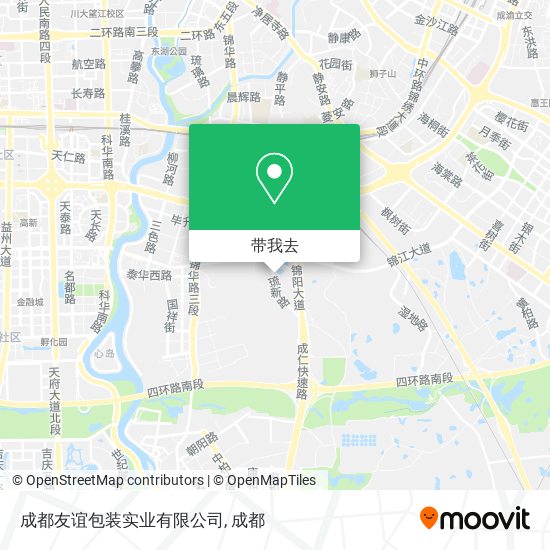 成都友谊包装实业有限公司地图