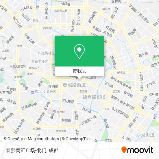 春熙商汇广场-北门地图
