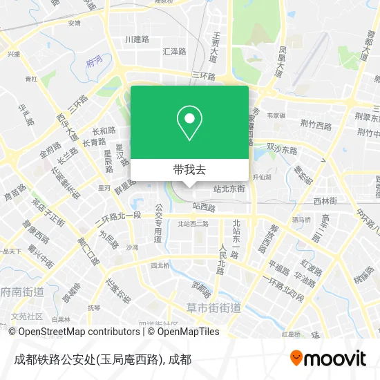 成都铁路公安处(玉局庵西路)地图