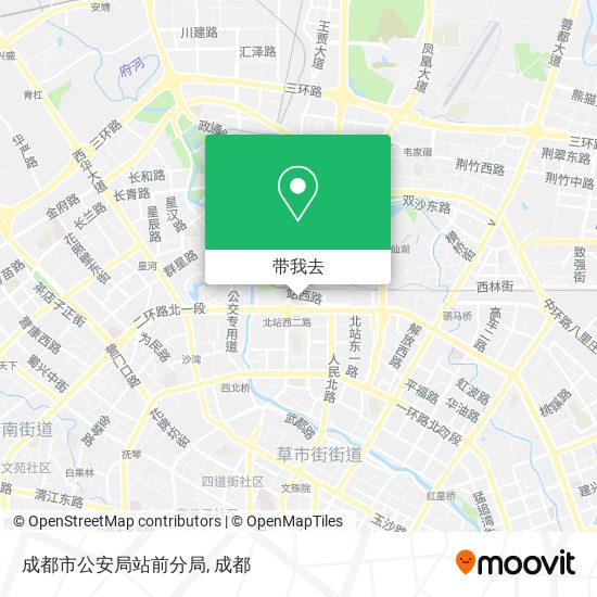 成都市公安局站前分局地图