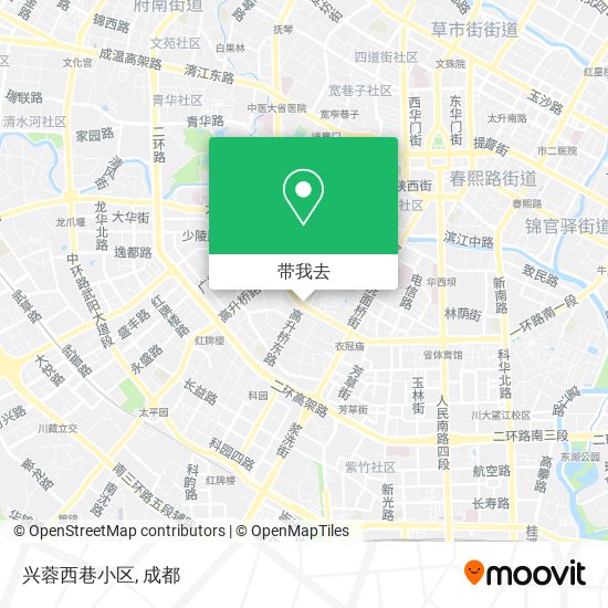 兴蓉西巷小区地图