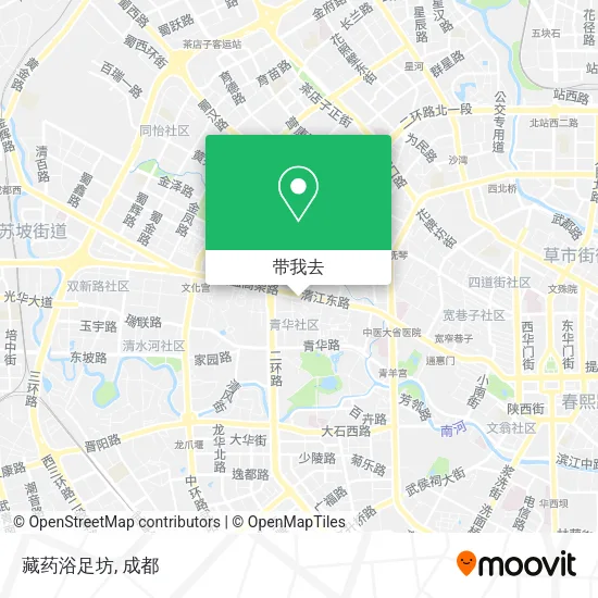 藏药浴足坊地图