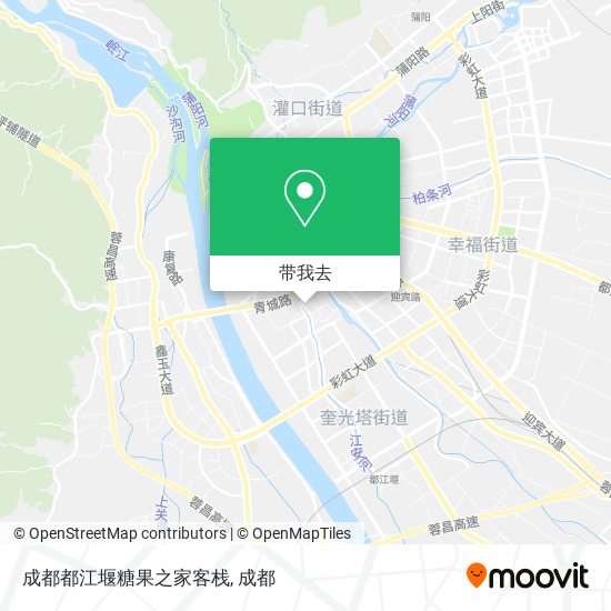 成都都江堰糖果之家客栈地图