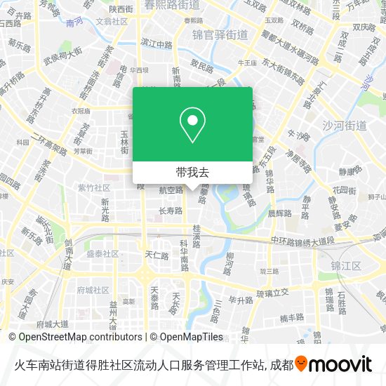 火车南站街道得胜社区流动人口服务管理工作站地图