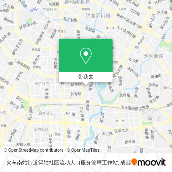 火车南站街道得胜社区流动人口服务管理工作站地图