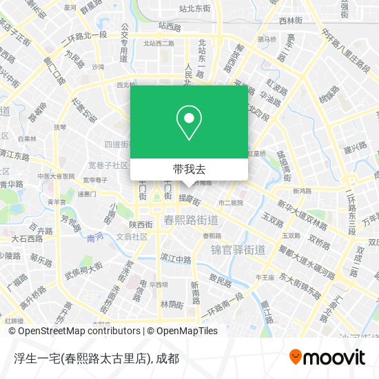 浮生一宅(春熙路太古里店)地图