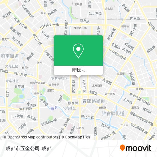 成都市五金公司地图
