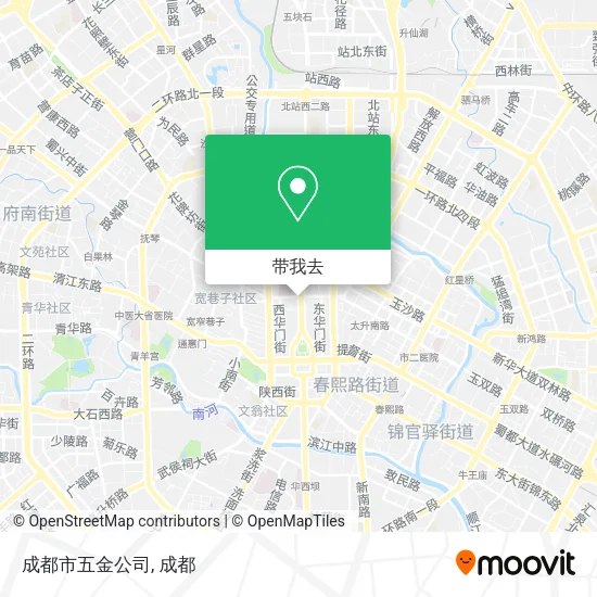 成都市五金公司地图