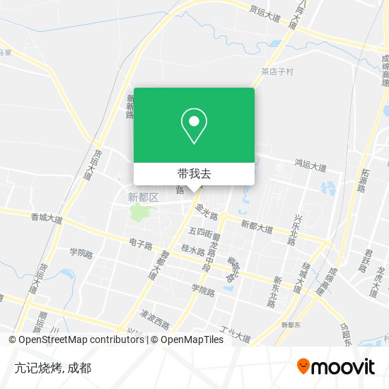 亢记烧烤地图