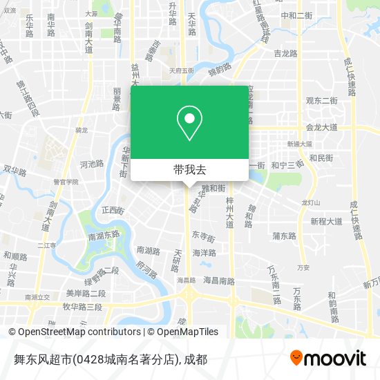 舞东风超市(0428城南名著分店)地图