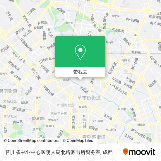 四川省林业中心医院人民北路派出所警务室地图