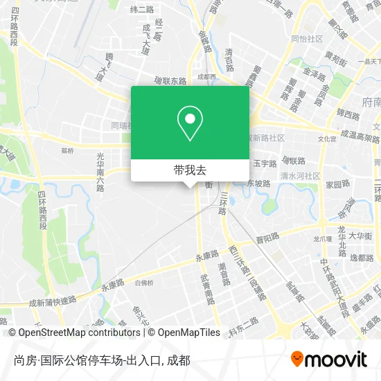 尚房·国际公馆停车场-出入口地图