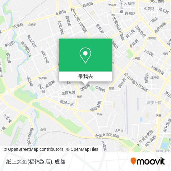 纸上烤鱼(福锦路店)地图