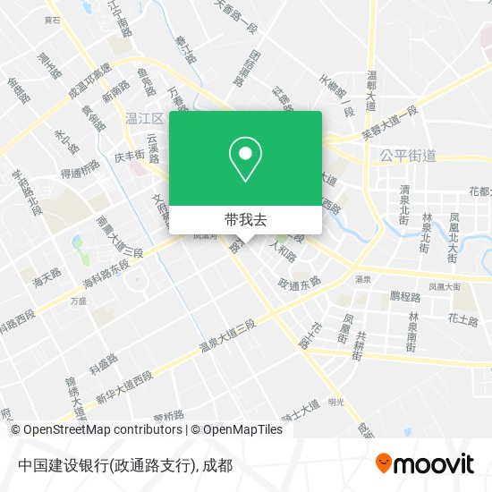 中国建设银行(政通路支行)地图