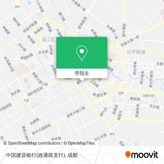 中国建设银行(政通路支行)地图