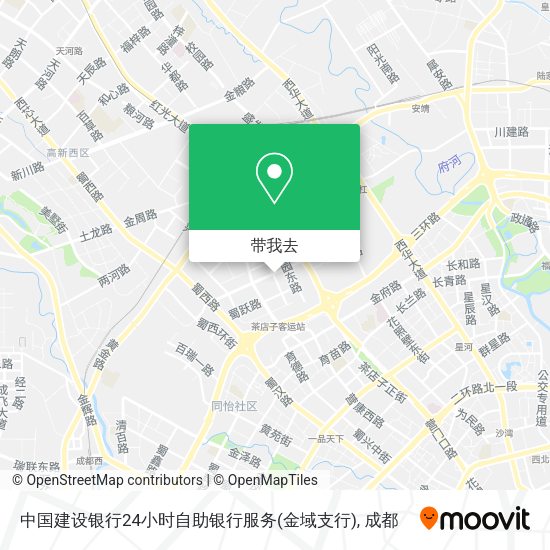 中国建设银行24小时自助银行服务(金域支行)地图