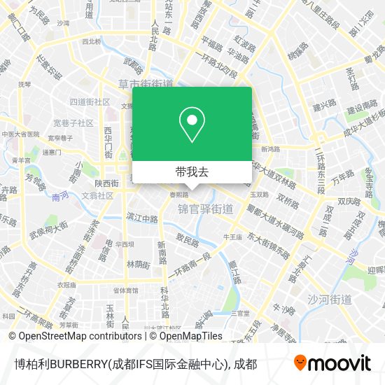 博柏利BURBERRY(成都IFS国际金融中心)地图