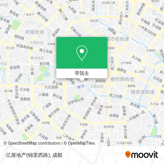 亿屋地产(锦里西路)地图