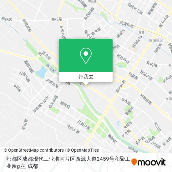 郫都区成都现代工业港南片区西源大道2459号和聚工业园g座地图