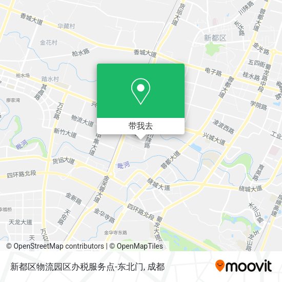新都区物流园区办税服务点-东北门地图
