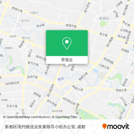 新都区现代物流业发展领导小组办公室地图