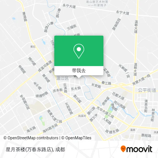星月茶楼(万春东路店)地图
