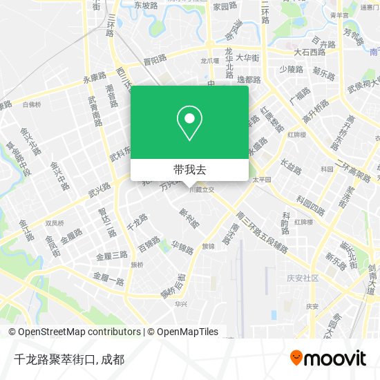 千龙路聚萃街口地图