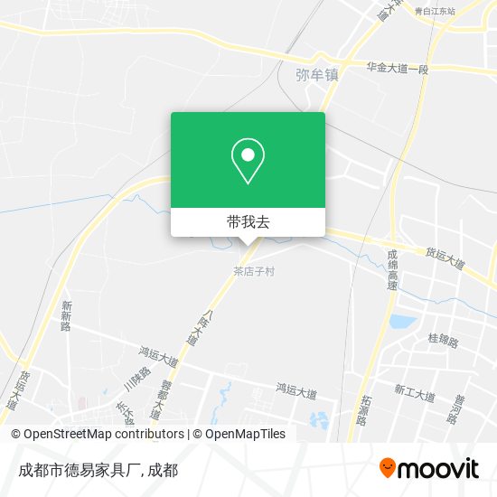 成都市德易家具厂地图