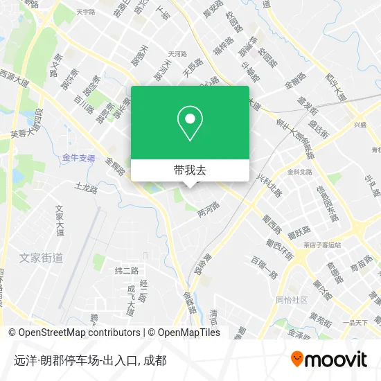 远洋·朗郡停车场-出入口地图
