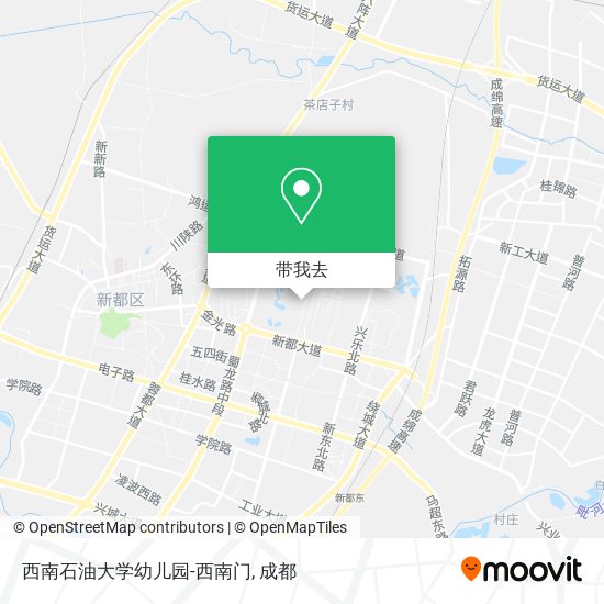 西南石油大学幼儿园-西南门地图