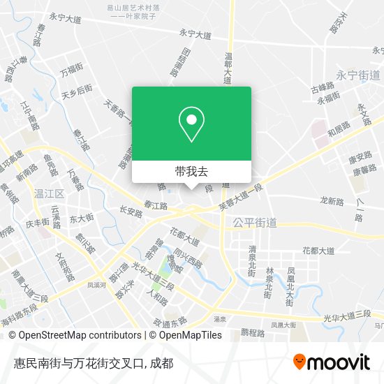 惠民南街与万花街交叉口地图