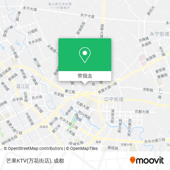 芒果KTV(万花街店)地图