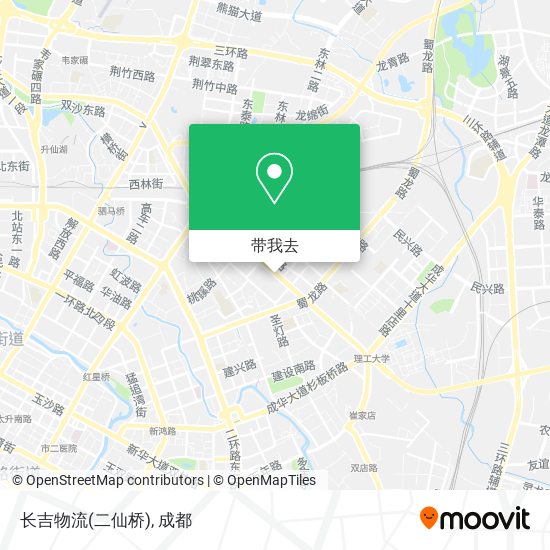 长吉物流(二仙桥)地图