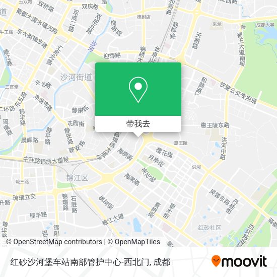红砂沙河堡车站南部管护中心-西北门地图
