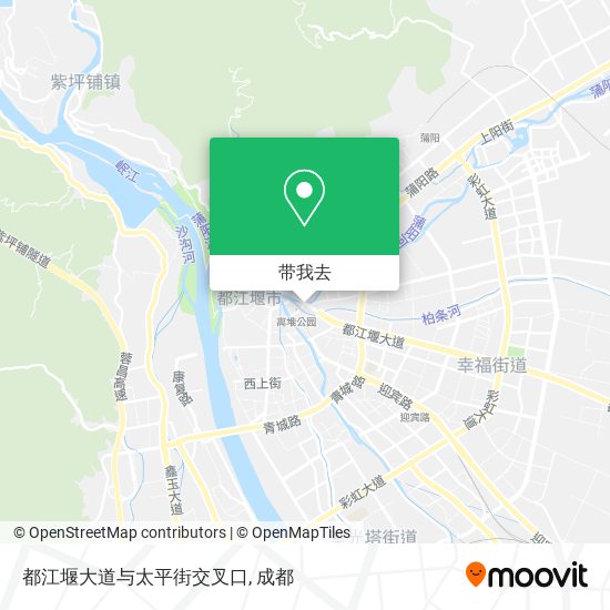 都江堰大道与太平街交叉口地图