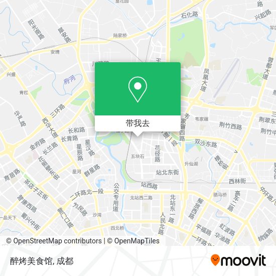 醉烤美食馆地图