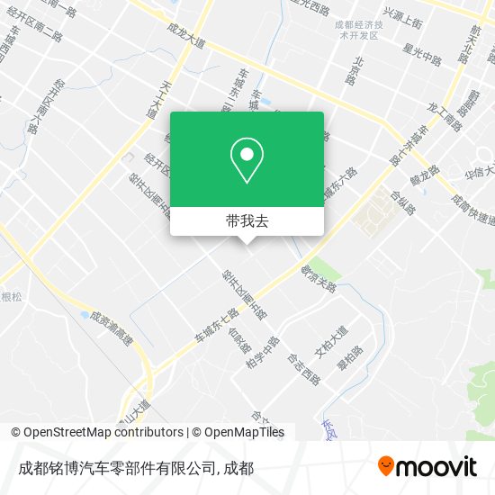 成都铭博汽车零部件有限公司地图