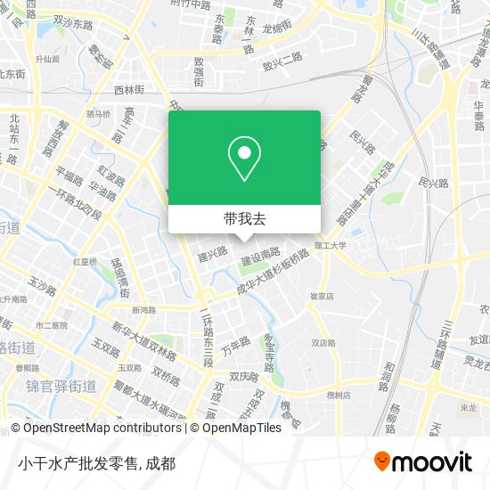 小干水产批发零售地图