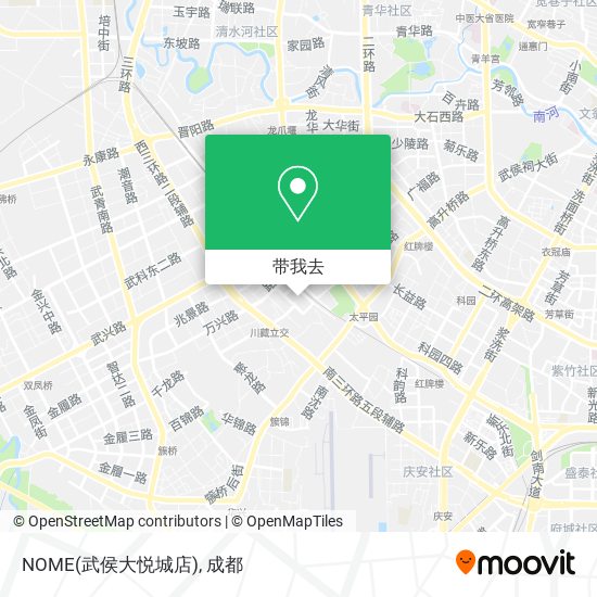 NOME(武侯大悦城店)地图
