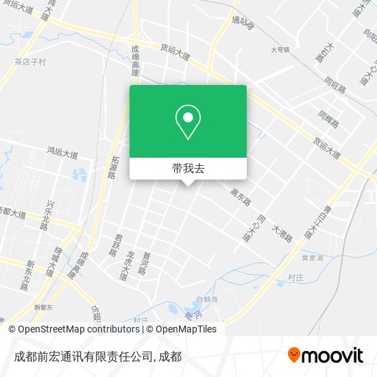 成都前宏通讯有限责任公司地图