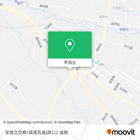 安德立交桥/成灌高速(路口)地图