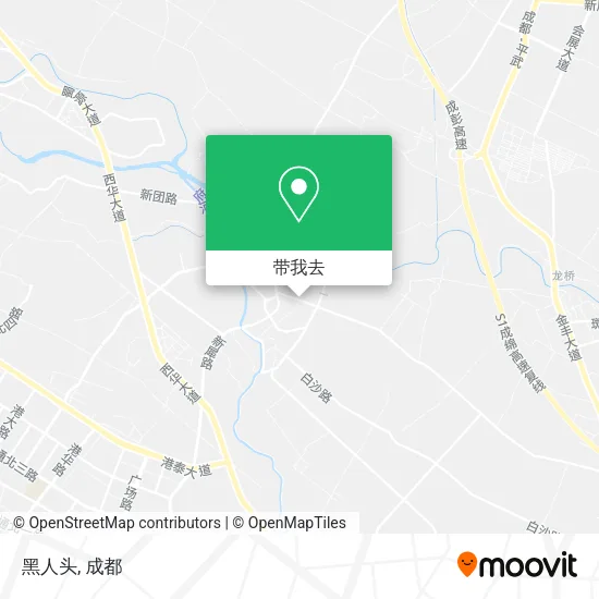 黑人头地图