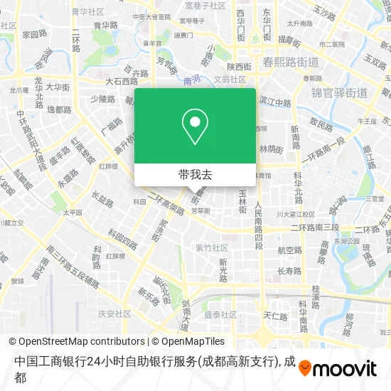 中国工商银行24小时自助银行服务(成都高新支行)地图