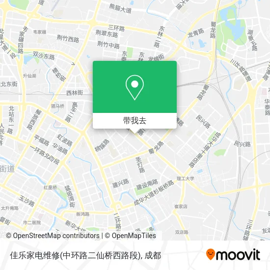 佳乐家电维修(中环路二仙桥西路段)地图