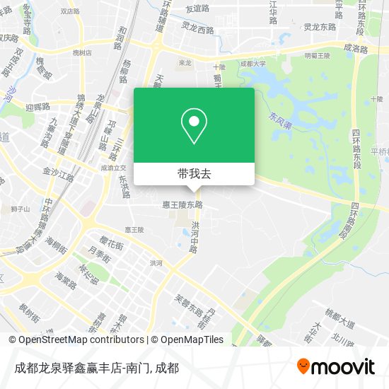 成都龙泉驿鑫赢丰店-南门地图