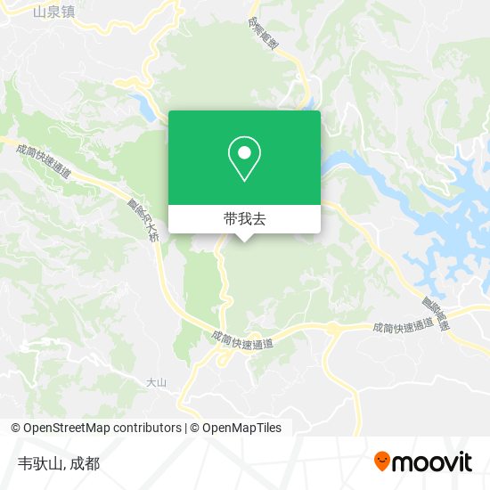 韦驮山地图
