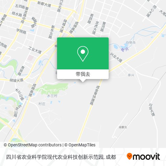 四川省农业科学院现代农业科技创新示范园地图